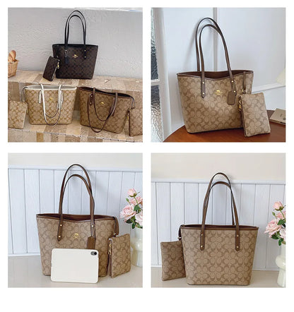 Sac à main de luxe pour femme de créateur à une épaule, imprimé vintage mode parisienne, grand sac fourre-tout portable à grande capacité, pochette, sac à main.