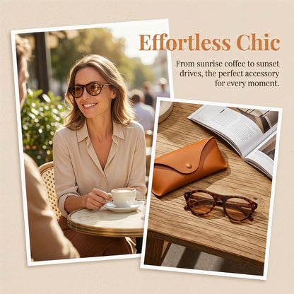 lunettes de soleil vintage petites rondes œil-de-chat pour femmes, nouvelle mode à rivets, sexy, noires léopard, lunettes de soleil tendance pour dames, lunettes d’extérieur modernes