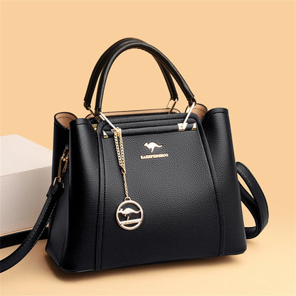 Sac bandoulière de luxe pour femme 2024, designer à 3 couches, grand sac à main en cuir à grande capacité pour femme, sac shopper de marque, sac fourre-tout messager.