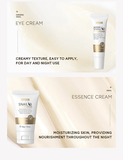 Ensemble de soins de la peau à la vitamine C LAIKOU 3 pièces : crème pour le visage, sérum et crème contour des yeux, hydratant, anti-rides, kit de soins du visage