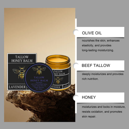 Lotion corporelle apaisante à la crème de miel et suif de bœuf, éclaircissante, atténuant les taches brunes, réduisant la mélanine, raffermissante, non grasse, hydratation durable.