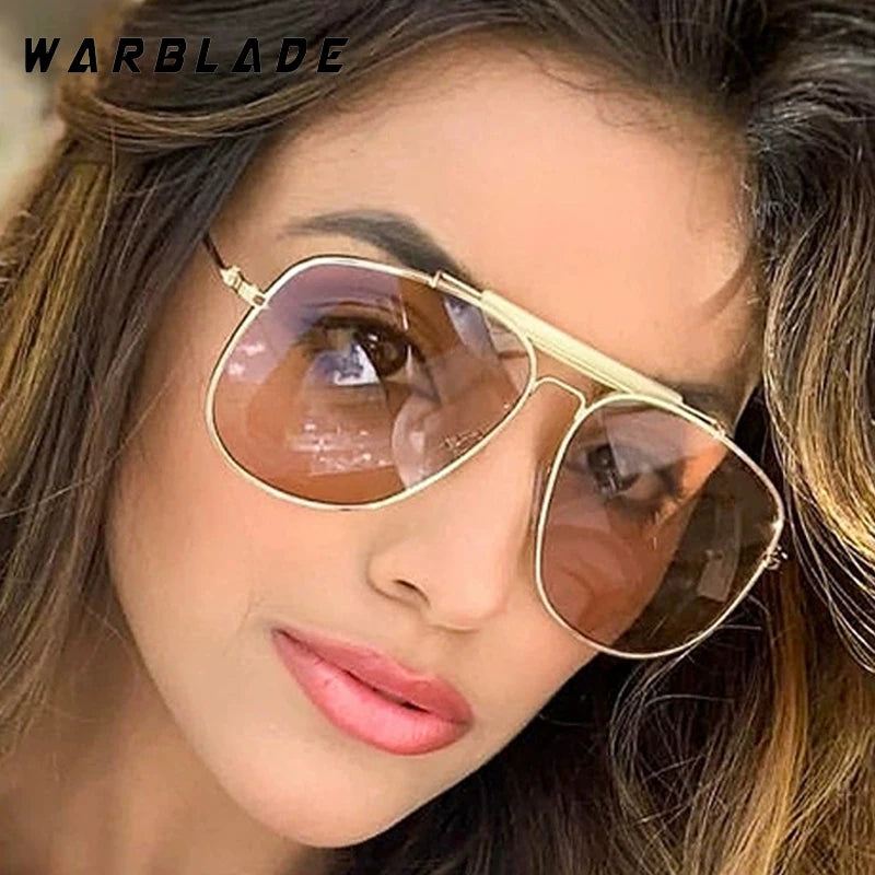 Nouvelles lunettes de soleil aviateur classiques en métal à la mode pour femmes et hommes, design vintage de marque, lunettes de soleil pour extérieur, voyage et conduite, protection UV400, lunettes