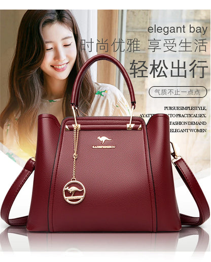 Sac bandoulière de luxe pour femme 2024, designer à 3 couches, grand sac à main en cuir à grande capacité pour femme, sac shopper de marque, sac fourre-tout messager.