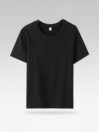T-shirt femme 100 % coton été basique t-shirt à manches courtes hauts amples t-shirt 2024 décontracté pour femme blanc t-shirts basiques pour fille et femme