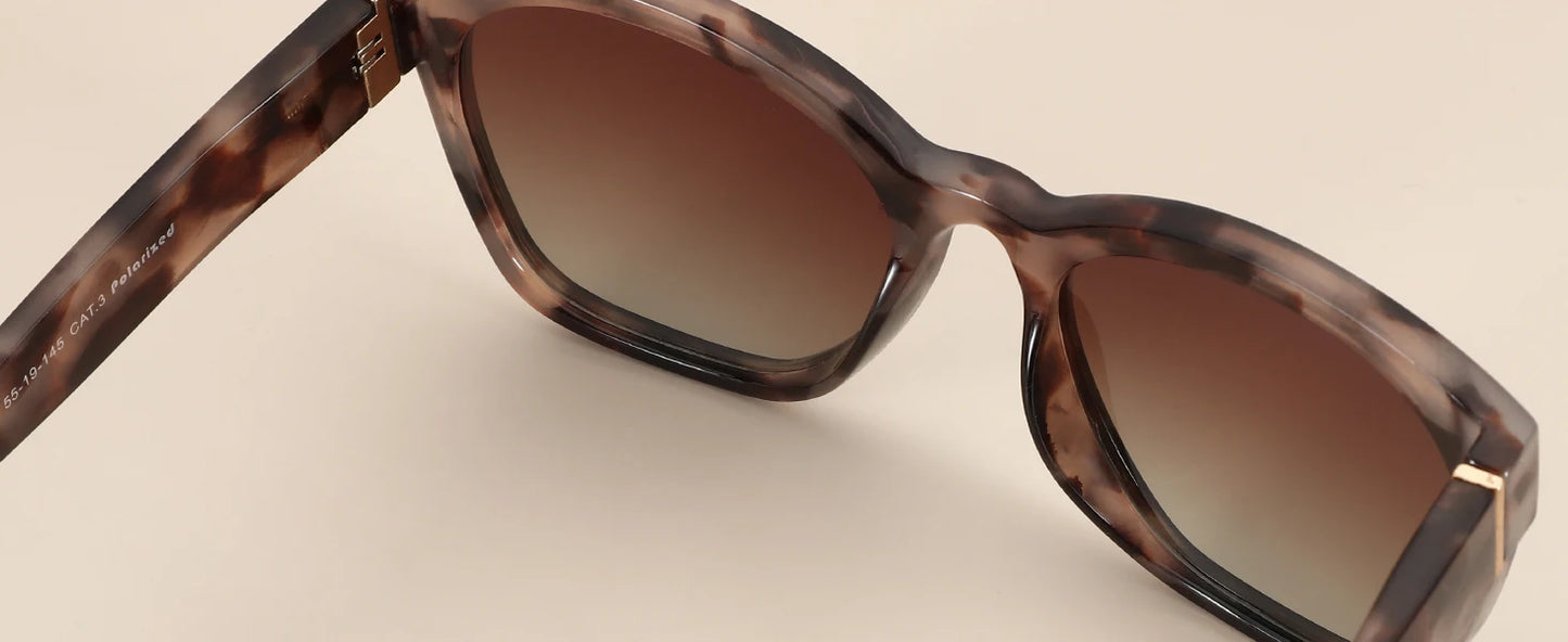Lunettes de soleil polarisées œil de chat ZENOTTIC Fashion pour femmes - Lunettes de soleil surdimensionnées avec protection UV400, style rétro et design créateur