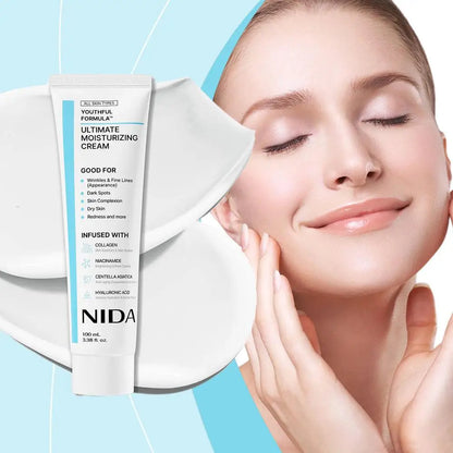 Crème hydratante ultime NIDA anti-âge réparatrice apaisante pour les pores, hydratant réparateur, essence blanchissante réduisant les rougeurs, soin de la peau