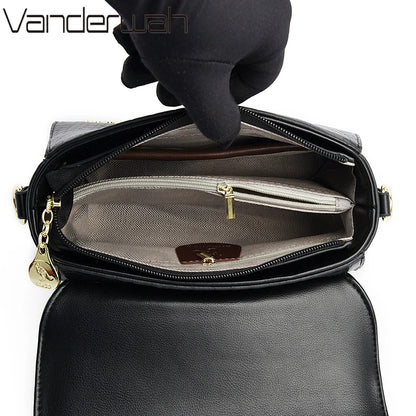 Sacs bandoulière en cuir crocodile 2024 pour femmes, sacs messager d’épaule pour femme, sacs à main et porte-monnaie de luxe de créateur pour dames.