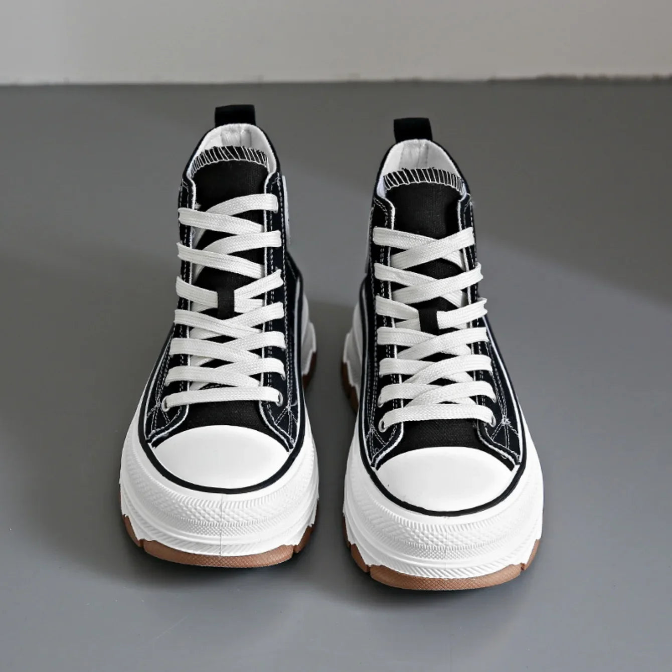 Chaussures en toile pour femmes 2024, baskets décontractées à plateforme avec étoiles, chaussures de sport et de course en toile, chaussures de tennis, baskets de marche d’extérieur.