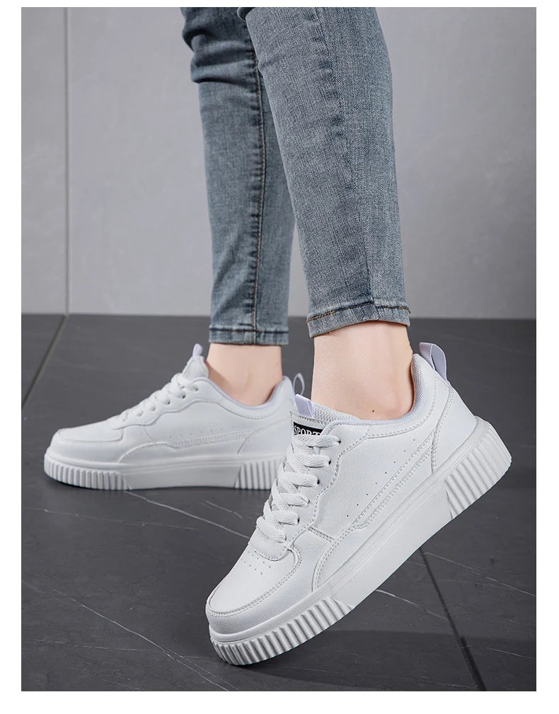 Chaussures décontractées pour femmes, respirantes, plates, pour la marche, baskets blanches, chaussures féminines de sport, de course, de marche en extérieur pour hommes