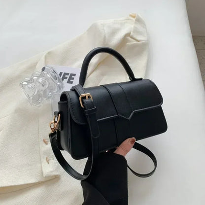 Sac à bandoulière en cuir PU pour femmes, sac à main, sac bandoulière tendance, sac vintage porté sous le bras, cartable carré