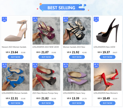 LOSLANDIFEN Escarpins à talons hauts pour femmes 14 cm, bout rond, stilettos, talons femme sexy, chaussures de mariage rouges pour dames, talons plateforme noirs