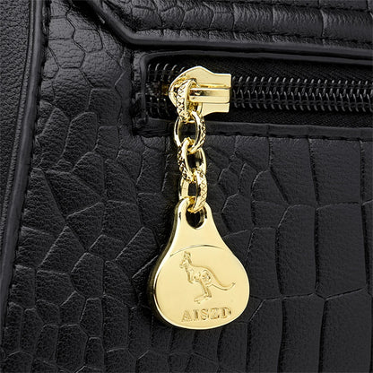 Sacs bandoulière en cuir crocodile 2024 pour femmes, sacs messager d’épaule pour femme, sacs à main et porte-monnaie de luxe de créateur pour dames.