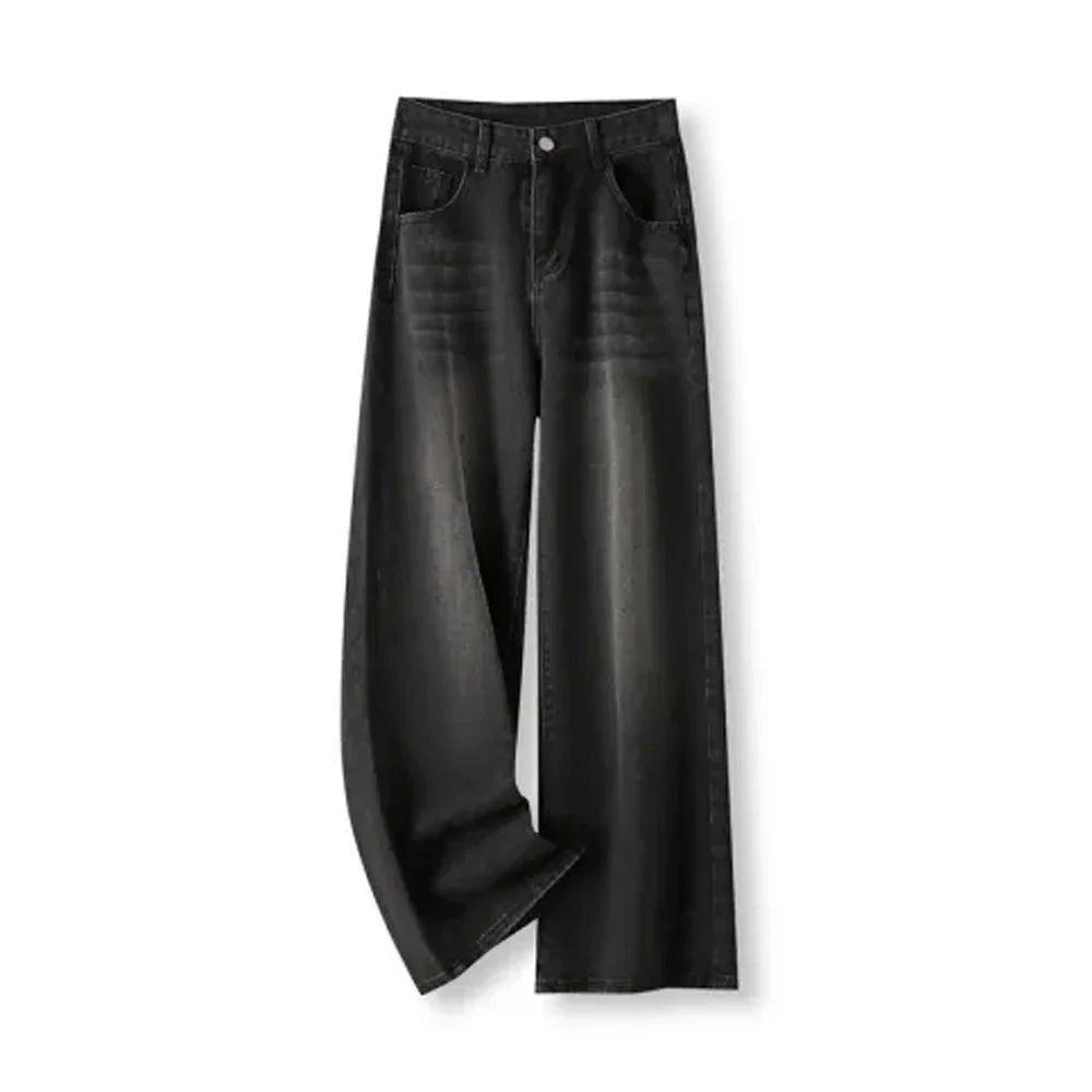 Jean taille haute amincissant pour femmes, coupe ample, jambe droite, pattes d’éléphant, pantalon en denim grande taille pour morphologie en poire