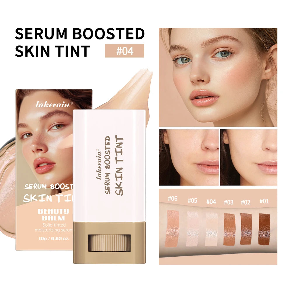 Nouveau sérum baume teinté pour la peau, enrichi, texture soyeuse, couvrance hydratante, effet repulpant, teint uniforme, meilleur fond de teint en stick, maquillage de voyage