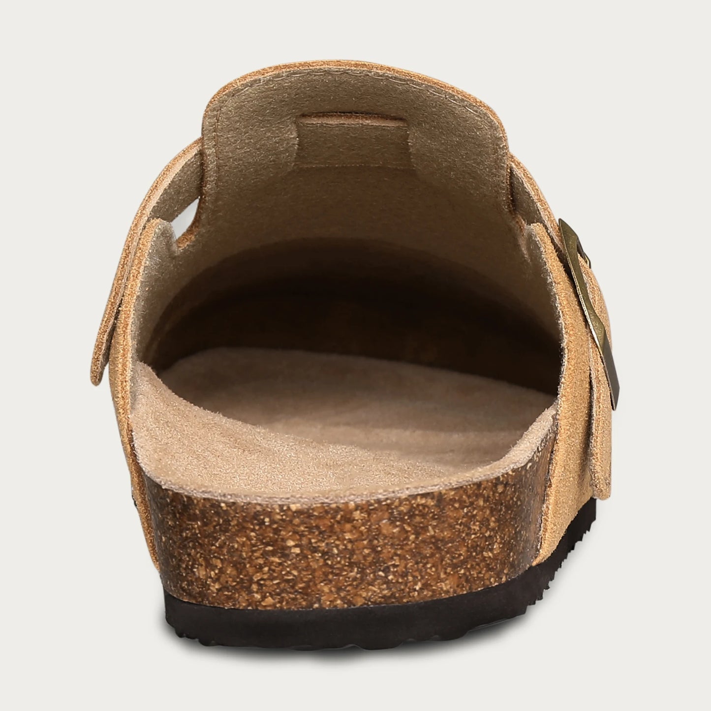 Mules en daim pour femmes Comwarm Fashion, pantoufles, sabots pour hommes, sandales à semelle intérieure en liège avec soutien de la voûte plantaire, claquettes d’extérieur pour la plage, chaussures d’intérieur