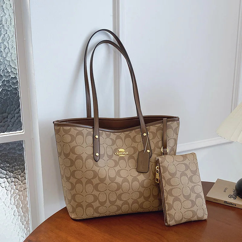 Sac à main de luxe pour femme de créateur à une épaule, imprimé vintage mode parisienne, grand sac fourre-tout portable à grande capacité, pochette, sac à main.