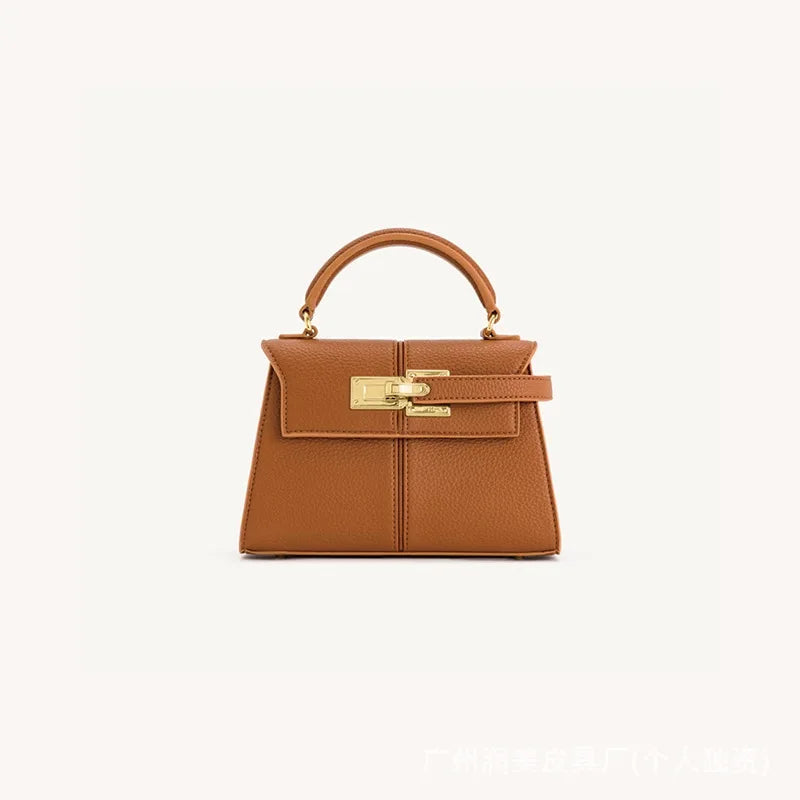 Sac trapézoïdal JW PEI, nouveau style, en cuir véritable, sac pour femme, haut de gamme, polyvalent, sac bandoulière, tendance, style niche