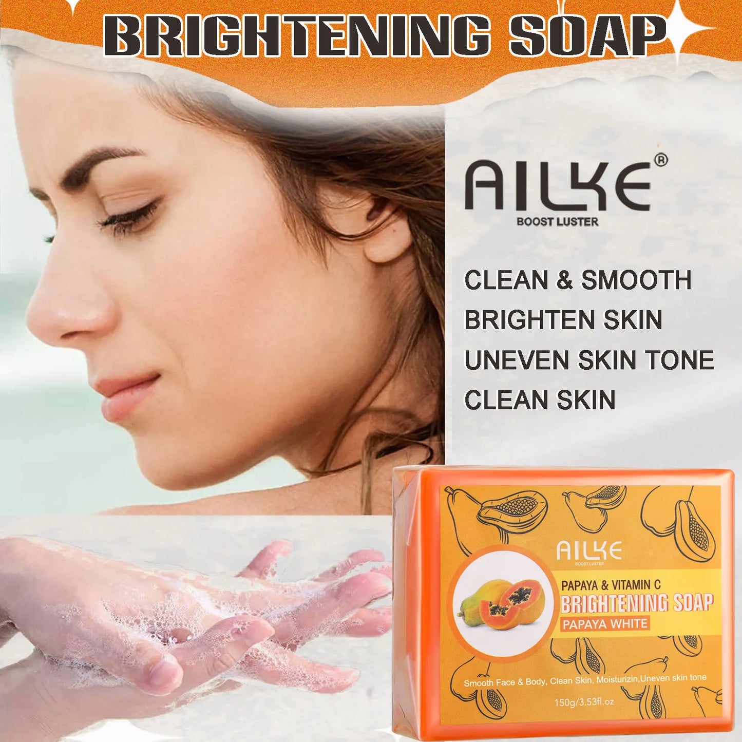 Ensemble de soins de la peau au collagène AILKE pour femmes, hydratant, blanchissant, élimine les taches de rousseur, les taches brunes, les points noirs, kit éclaircissant pour la peau