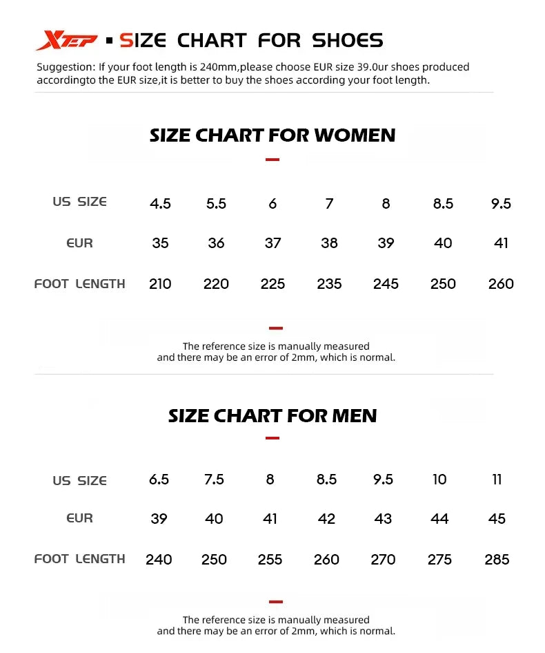 Chaussures de jogging et de course Xtep 2000km 5.0 pour femmes, amorti, design tendance, couleur durable et résistante, semelle élastique, baskets 874118110024