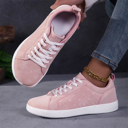 Chaussures de marche roses pour femmes, confortables, à bout large, baskets barefoot pour femmes, baskets plates antidérapantes, chaussures de sport décontractées pour femmes, chaussures d’entraînement pour femmes