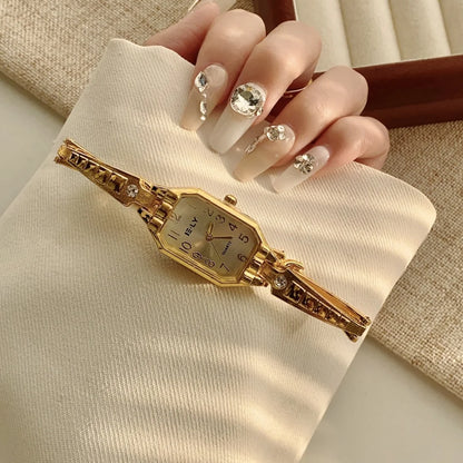 Montres pour femmes de marque haut de gamme, montres-bracelets de luxe, montre mode pour femme en or, montre bracelet élégante pour femme, horloge élégante pour femme, montre femme