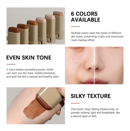 Nouveau sérum baume teinté pour la peau, enrichi, texture soyeuse, couvrance hydratante, effet repulpant, teint uniforme, meilleur fond de teint en stick, maquillage de voyage