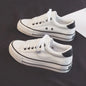 Chaussures pour femmes, chaussures en toile, baskets de printemps à semelle épaisse augmentant la hauteur, chaussures de skate tendance et polyvalentes, chaussures vulcanisées pour étudiantes
