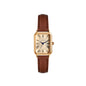 Montre-bracelet décontractée rétro à affichage numérique, cadran carré, bracelet en cuir, montre à quartz tendance pour femme, idée cadeau