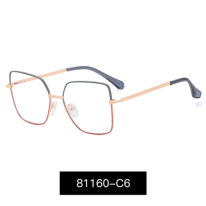 JMISUS Fashion Femme Lunettes optiques carrées avec verres correcteurs anti-lumière bleue photochromiques gris en forme de papillon, lunettes de vue sur ordonnance