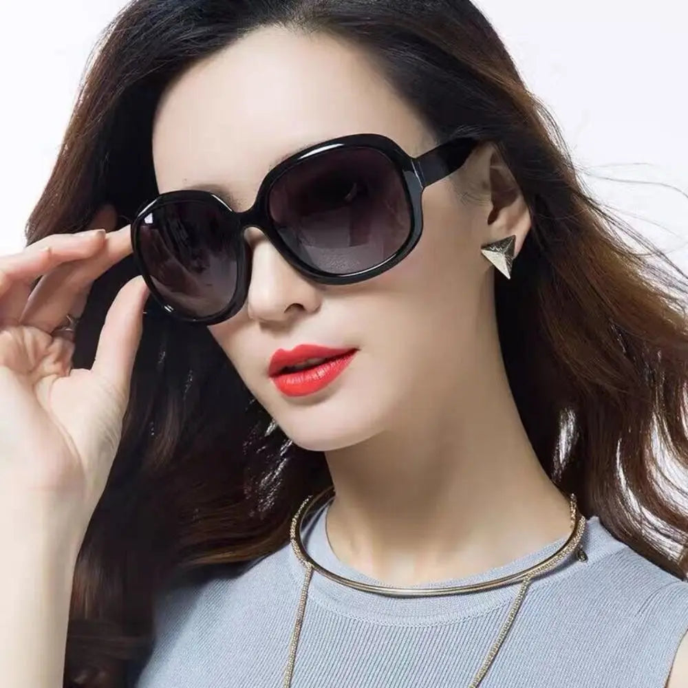 Lunettes de soleil polarisées Shades pour femmes, carrées, UV 400, style vintage, monture elliptique, lunettes de soleil oversize pour femmes et hommes