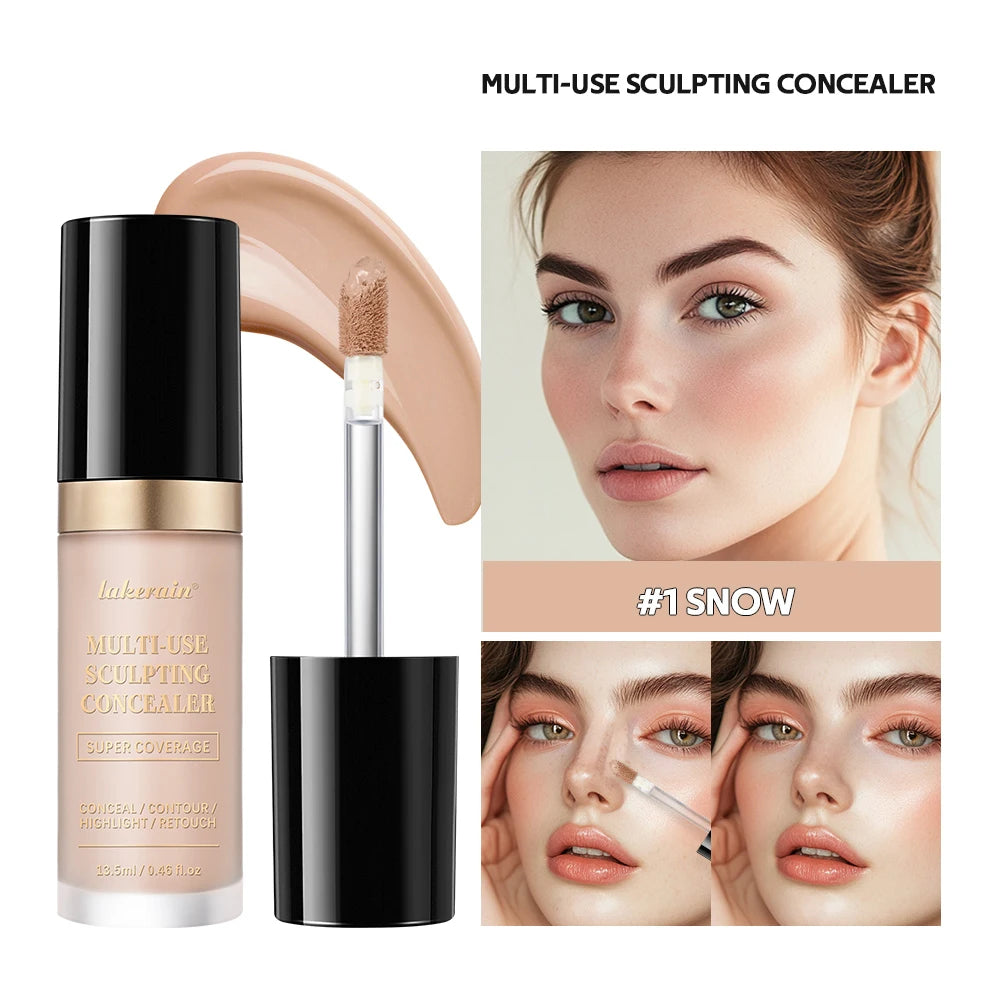 Fond de teint correcteur couvrance longue durée au fini mat, crème multi-usage sans huile pour illuminer et retoucher, produits de maquillage pour le visage pour femmes