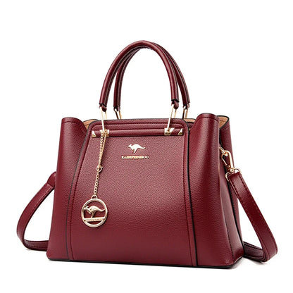 Sac bandoulière de luxe pour femme 2024, designer à 3 couches, grand sac à main en cuir à grande capacité pour femme, sac shopper de marque, sac fourre-tout messager.