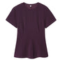 T-shirt femme d'été beige violet à manches courtes, haut élégant féminin plissé effet amincissant, nouveau haut femme printemps 2026