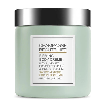 Crème corporelle raffermissante au champagne avec Pepperslim, crème anti-rides et raffermissante pour la peau, lotion corporelle hydratante quotidienne pour hommes et femmes