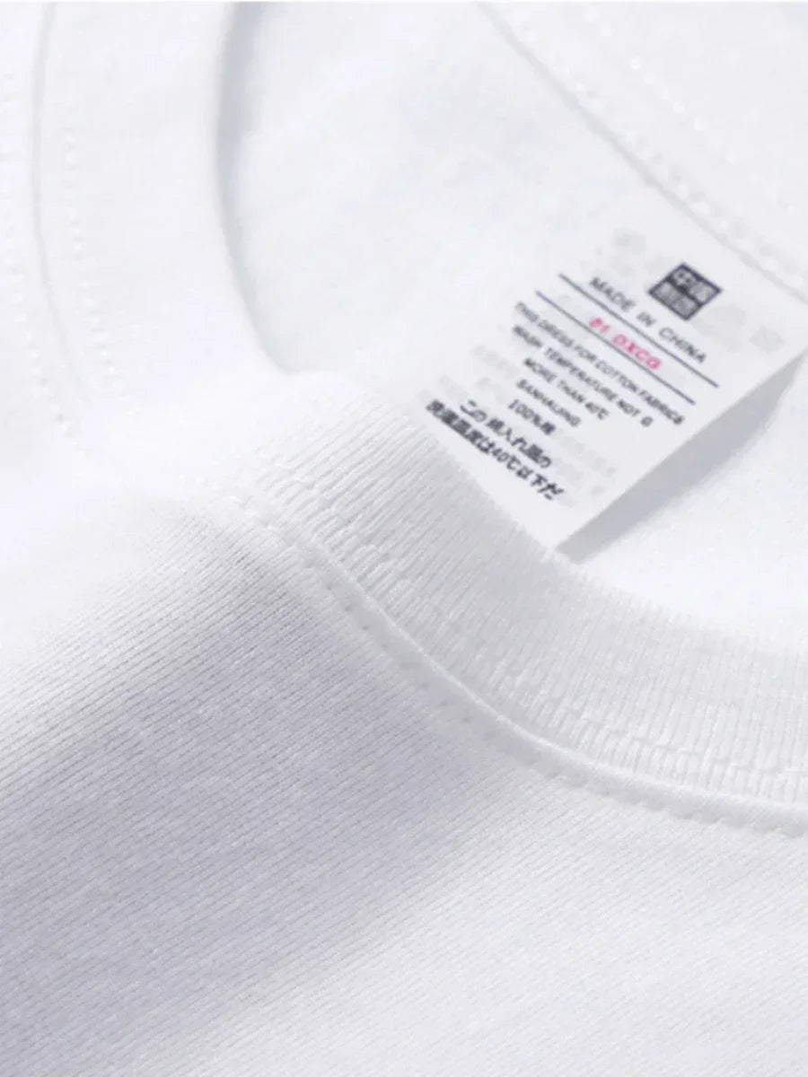 Bornladies Summer T-shirt femme 100 % coton, basique, tendance, uni, manches courtes, haut à superposer ample, 230 g/m², hauts et chemises