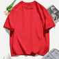 T-shirt femme Y2K 100 % coton, t-shirt décontracté de couleur unie, col rond, hauts d’été pour femmes, mode oversize, sportswear féminin tendance.