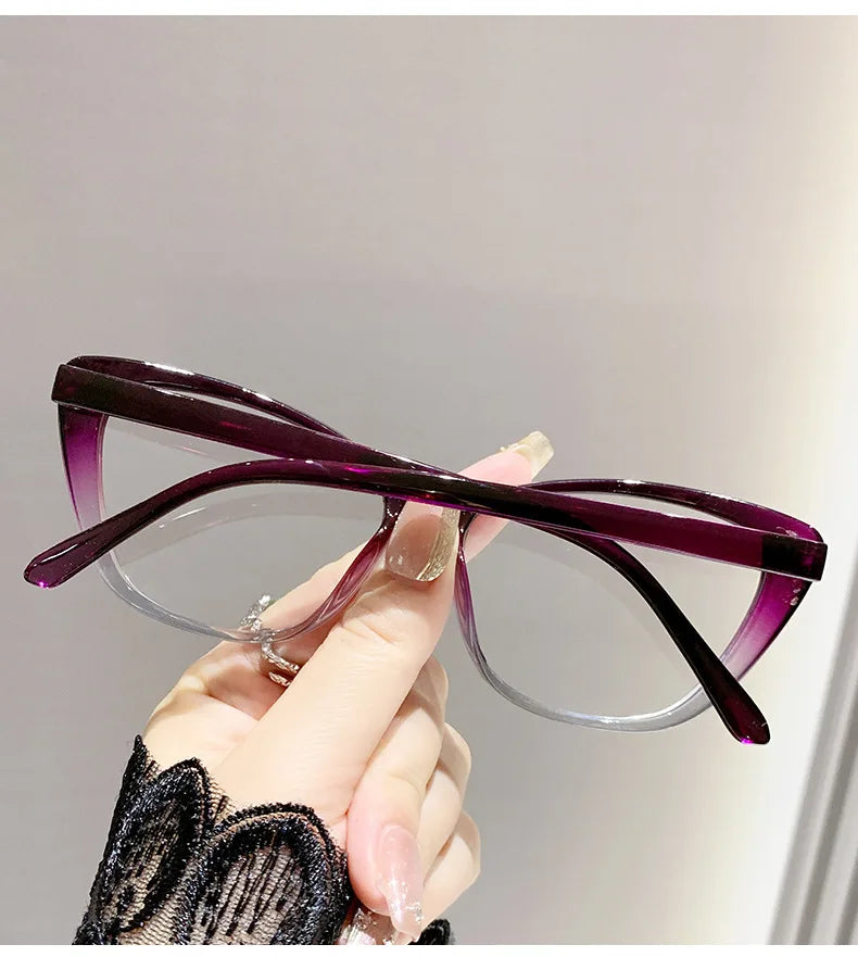 Lunettes de lecture tendance pour femmes et hommes, design luxueux, lunettes de presbytie œil de chat, protection anti-lumière bleue pour femme