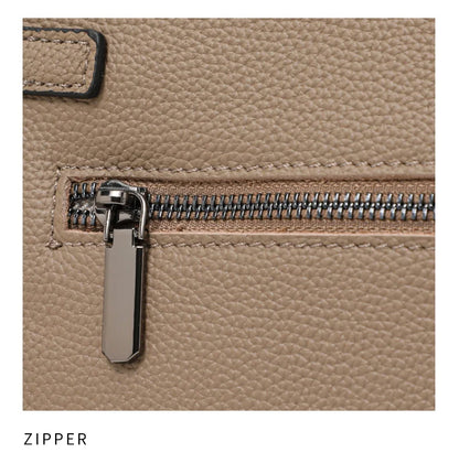 Sac pour femme en cuir véritable en cuir de vachette pleine fleur original, sac cabas simple à porter à la main ou à l’épaule, style professionnel