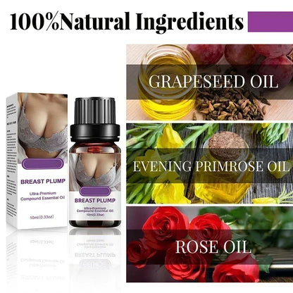 Huile essentielle de massage pour les seins, raffermissante, repulpante, favorisant la croissance, améliorant le volume, restaurant l’élasticité, huile d’augmentation mammaire sexy pour femmes