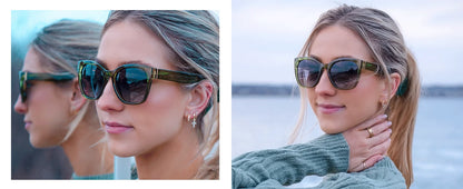 Lunettes de soleil polarisées œil de chat ZENOTTIC Fashion pour femmes - Lunettes de soleil surdimensionnées avec protection UV400, style rétro et design créateur