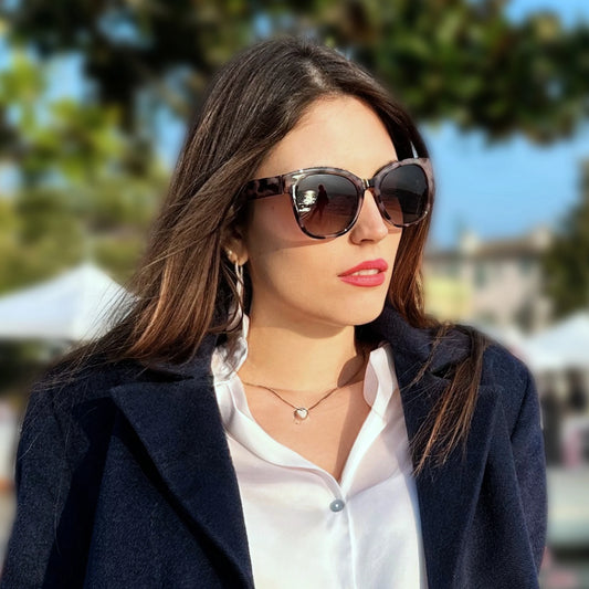 Lunettes de soleil polarisées œil de chat ZENOTTIC Fashion pour femmes - Lunettes de soleil surdimensionnées avec protection UV400, style rétro et design créateur