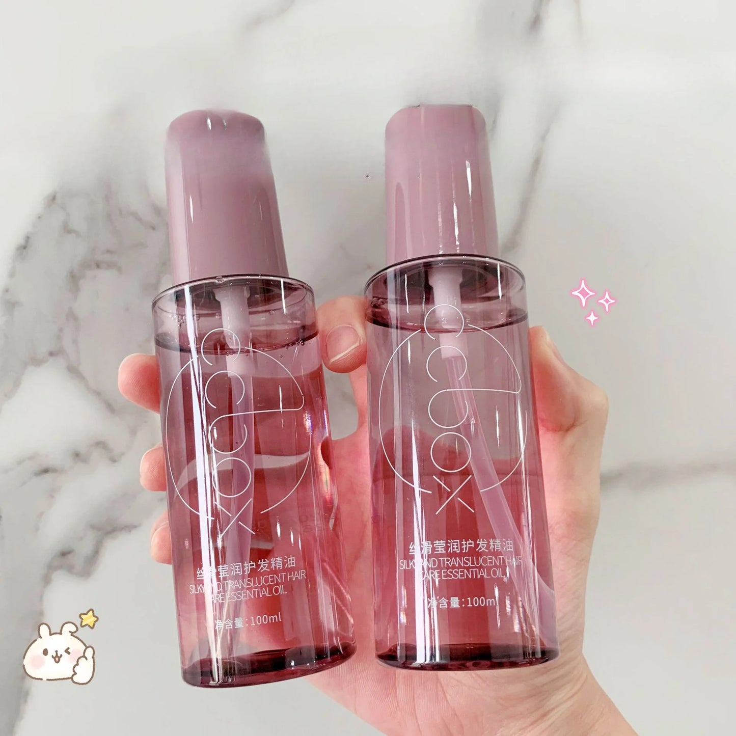 Huile essentielle de soin capillaire 100 ml, pour cheveux secs, parfum longue durée et huile lissante, idéale pour les petites amies et les mères pendant les fêtes.