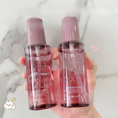Huile essentielle de soin capillaire 100 ml, pour cheveux secs, parfum longue durée et huile lissante, idéale pour les petites amies et les mères pendant les fêtes.