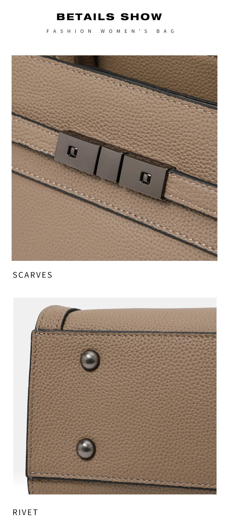 Sac pour femme en cuir véritable en cuir de vachette pleine fleur original, sac cabas simple à porter à la main ou à l’épaule, style professionnel