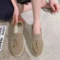 Chaussures plates pour femmes 2025 nouvelle tendance printemps automne, mocassins compensés en daim, décontractés, chaussures de marche antidérapantes pour femmes, Chaussure Femme Scarpe Da Donna