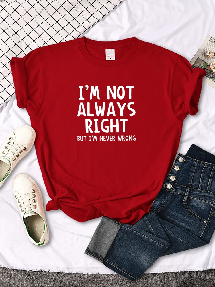 T-shirt pour femmes avec lettres imprimées originales et intéressantes, T-shirt d’été pour femme, haut T-shirt décontracté à col rond pour femme
