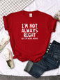 T-shirt pour femmes avec lettres imprimées originales et intéressantes, T-shirt d’été pour femme, haut T-shirt décontracté à col rond pour femme