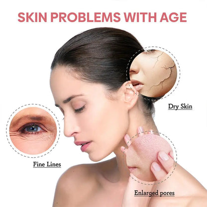Sérum visage raffermissant 5 en 1 pour estomper les ridules, hydratant et éclaircissant, sérum facial à la vitamine C et à l’acide hyaluronique, resserre les pores, soin de la peau