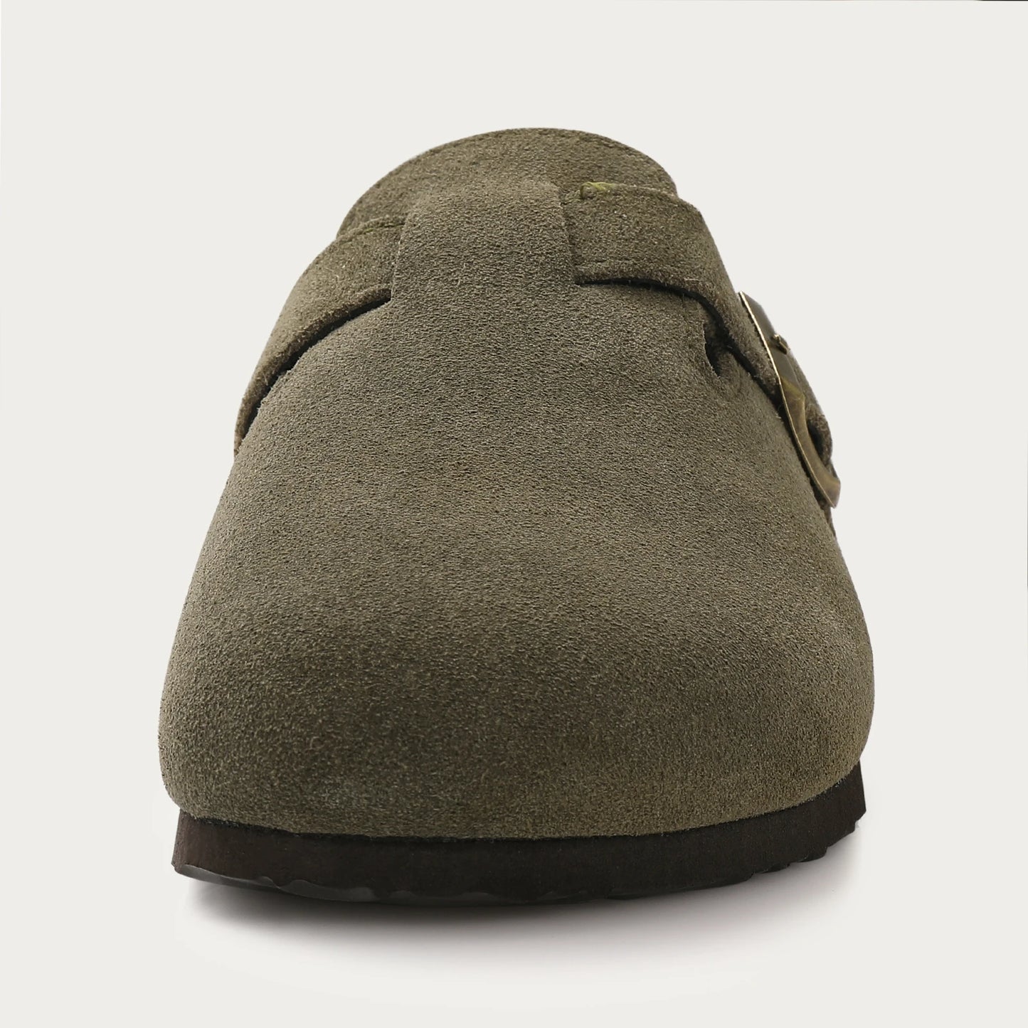 Mules en daim pour femmes Comwarm Fashion, pantoufles, sabots pour hommes, sandales à semelle intérieure en liège avec soutien de la voûte plantaire, claquettes d’extérieur pour la plage, chaussures d’intérieur