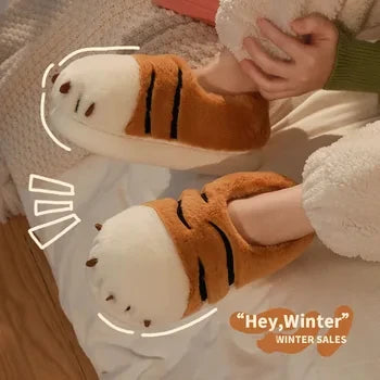Pantoufles hamster câlines et mignonnes pour femmes, hiver automne, en peluche chaude, chaussures nuage pour chambre, pantoufles familiales pour femme, pantoufles animaux kawaii